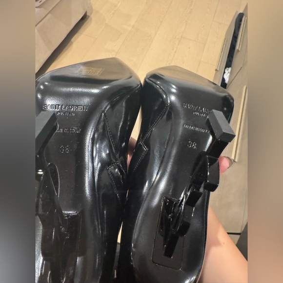 Black YSL Opyum heeled Ankle Boots in patent leather brand new - Picture 16 of 16